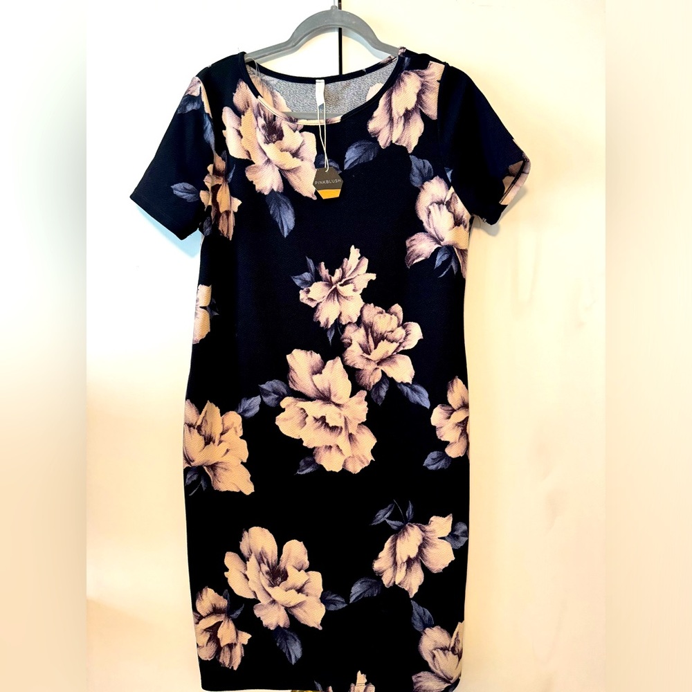 NWT Pinkblush short sleeve maternity dress